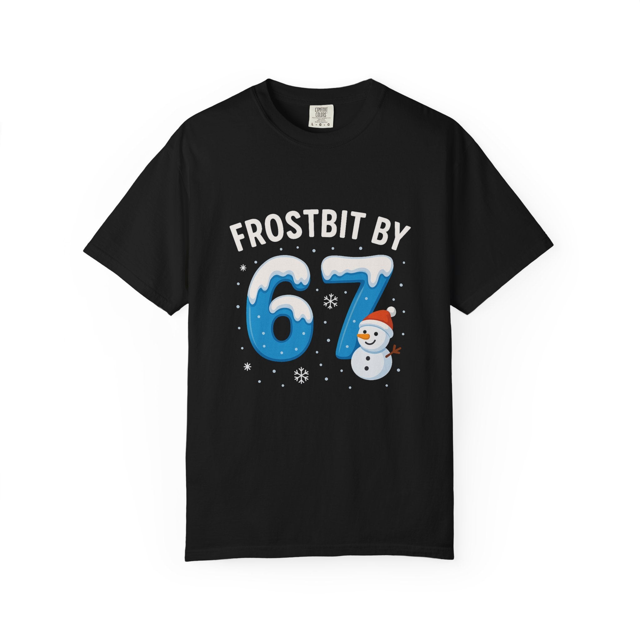 Winter Themed Unisex T-shirt - "Frostbit by 67" with Snowman Graphic