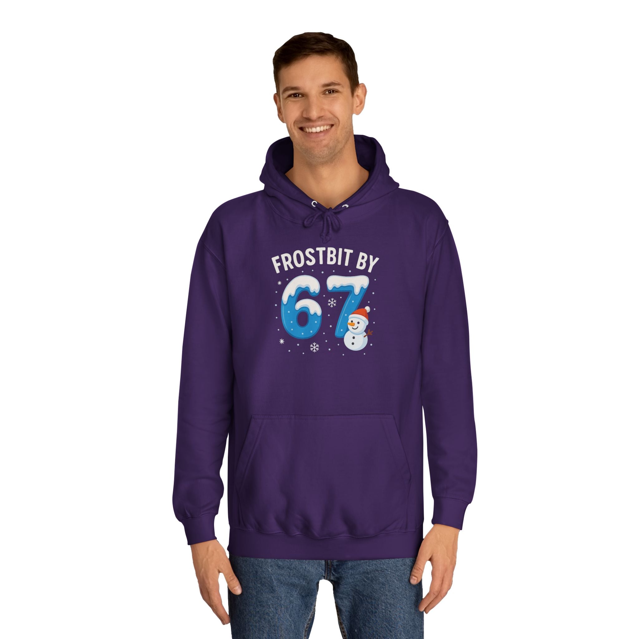 Frostbit by 67 Unisex College Hoodie – Cozy Winter Apparel