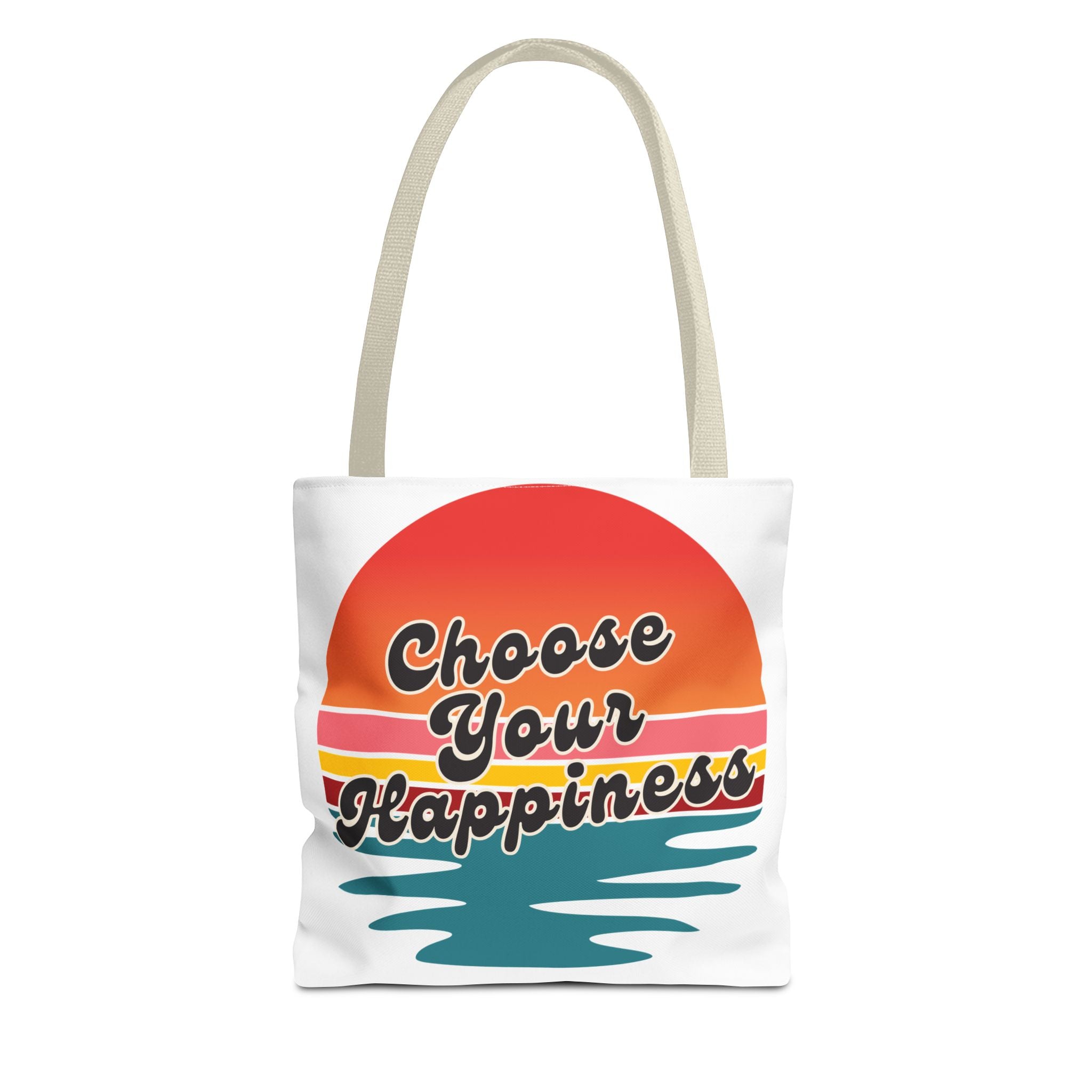 Choose Your Happiness Tote Bag, Beach Bag, Gift for Friends, Inspirational Tote, Summer Vibes Bag, Eco-Friendly Shopping Bag