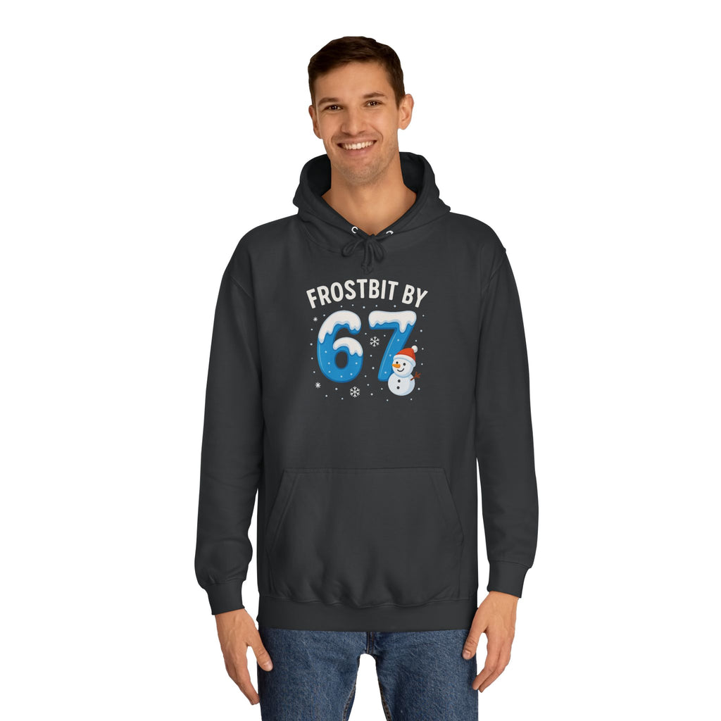 Frostbit by 67 Unisex College Hoodie – Cozy Winter Apparel