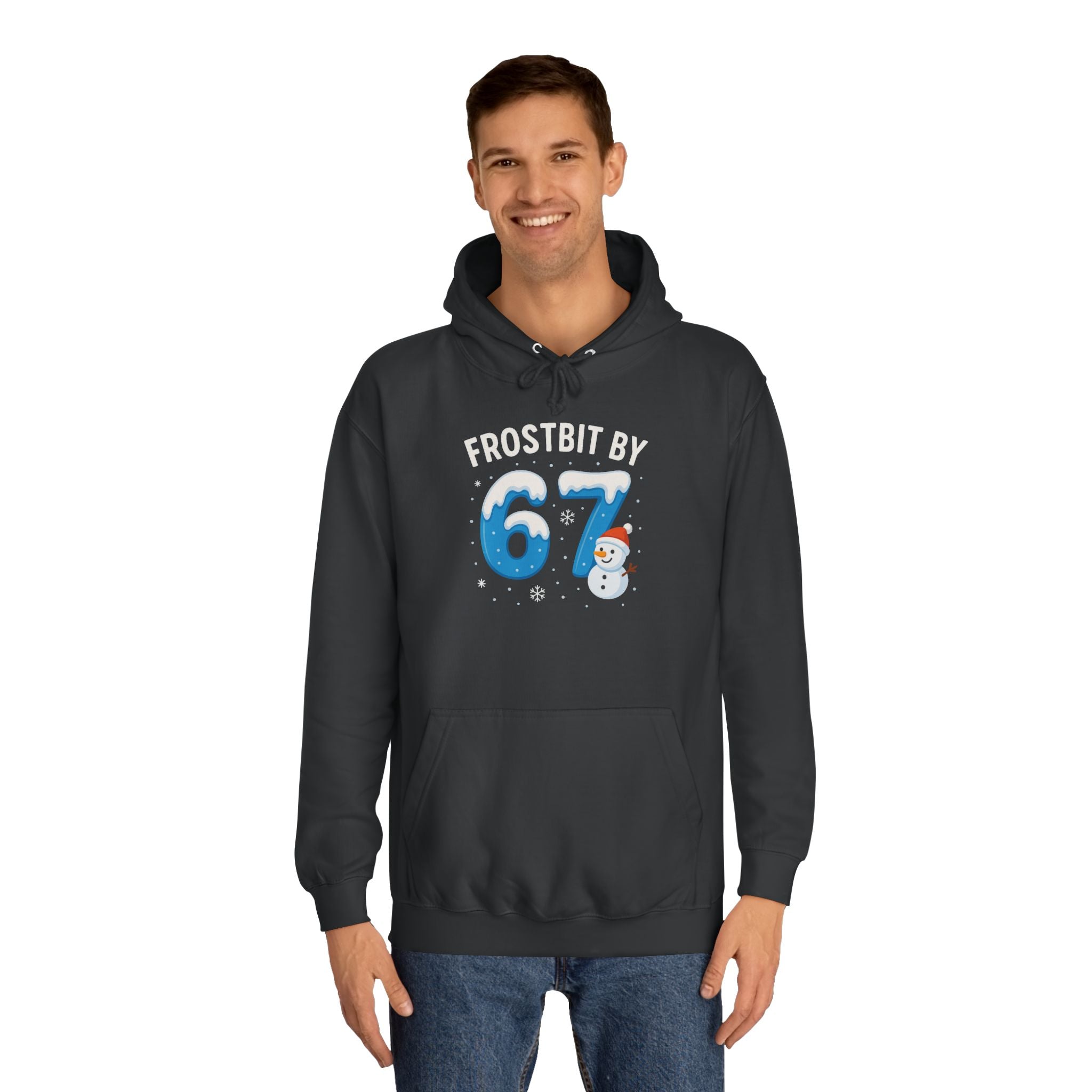 Frostbit by 67 Unisex College Hoodie – Cozy Winter Apparel