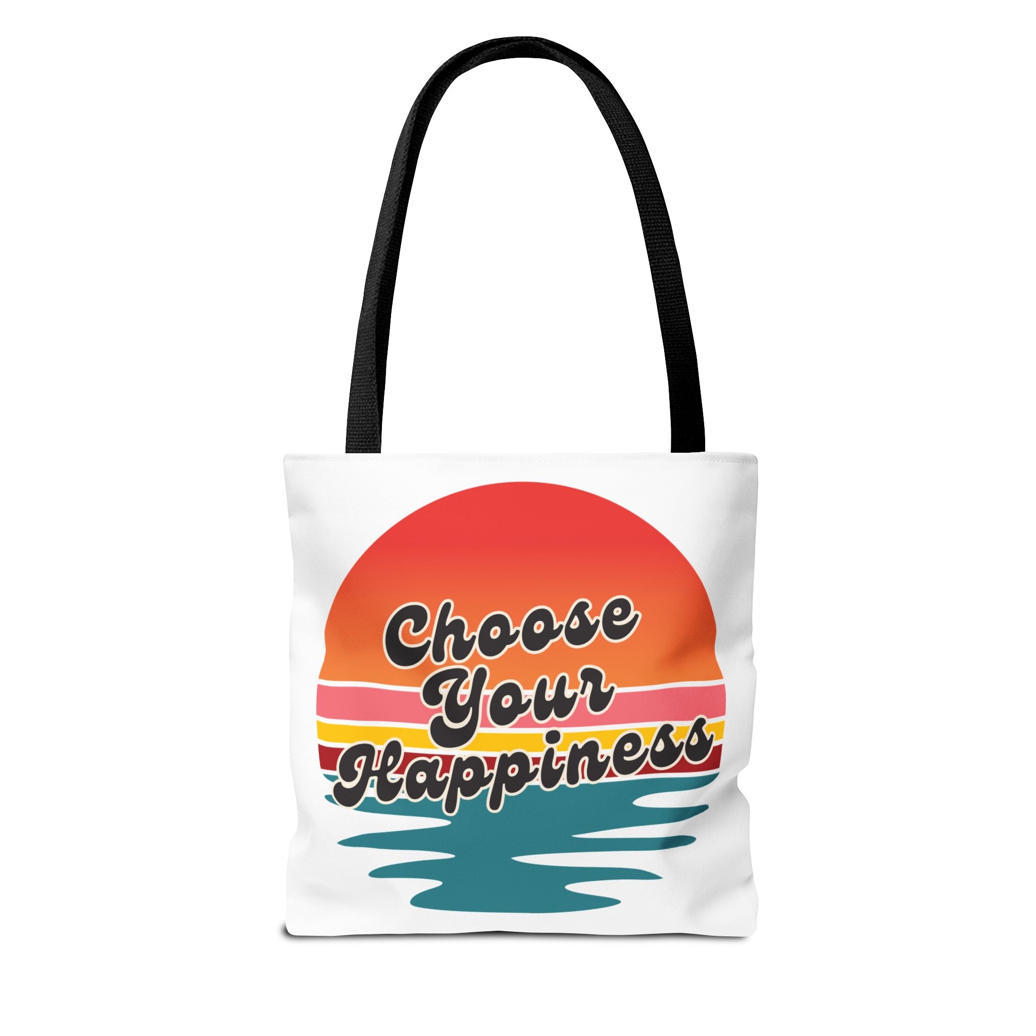 Choose Your Happiness Tote Bag, Beach Bag, Gift for Friends, Inspirational Tote, Summer Vibes Bag, Eco-Friendly Shopping Bag