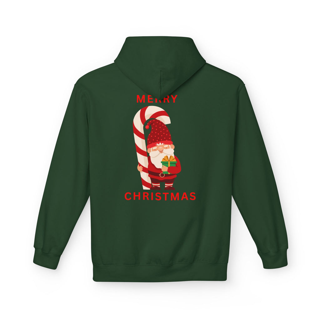 Christmas Gnome Hoodie, Cozy Holiday Sweatshirt, Unisex Fleece Pullover, Winter Wardrobe Essential, Cute Gift for Him/Her