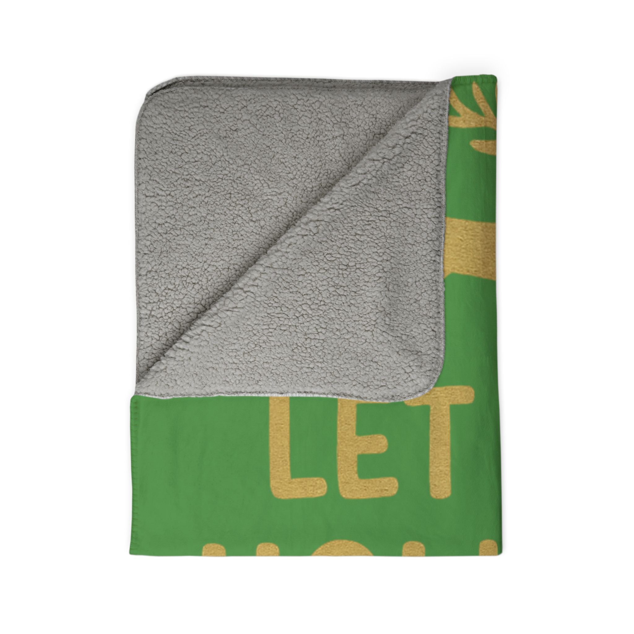 Holiday Fleece Sherpa Blanket - Let the Holiday Mischief Begin