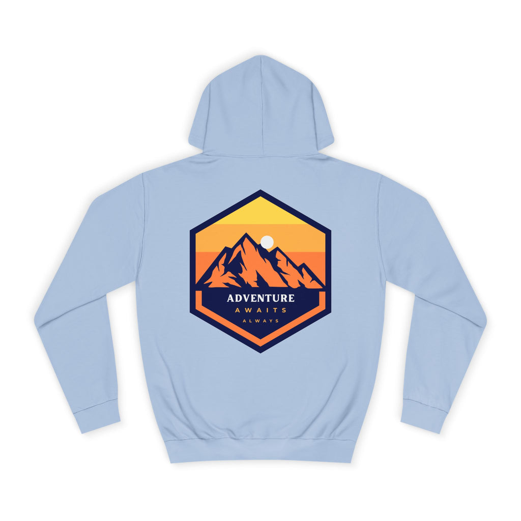 Adventure Awaits Always - Mountain Sunset Hoodie