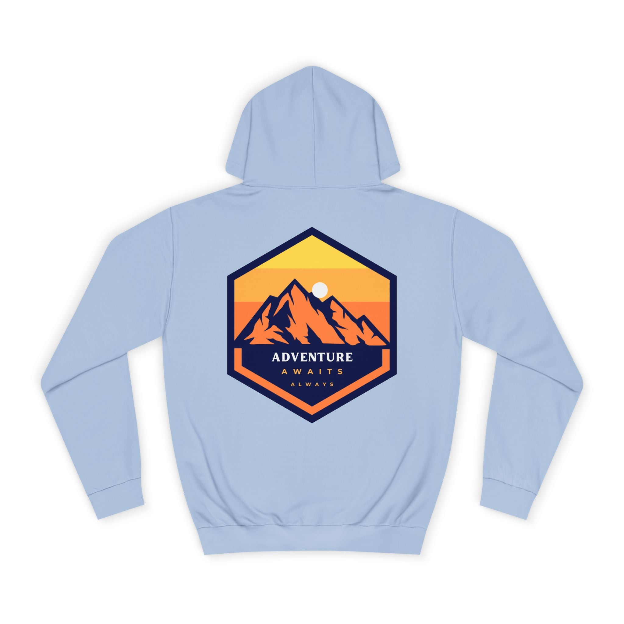 Adventure Awaits Always - Mountain Sunset Hoodie
