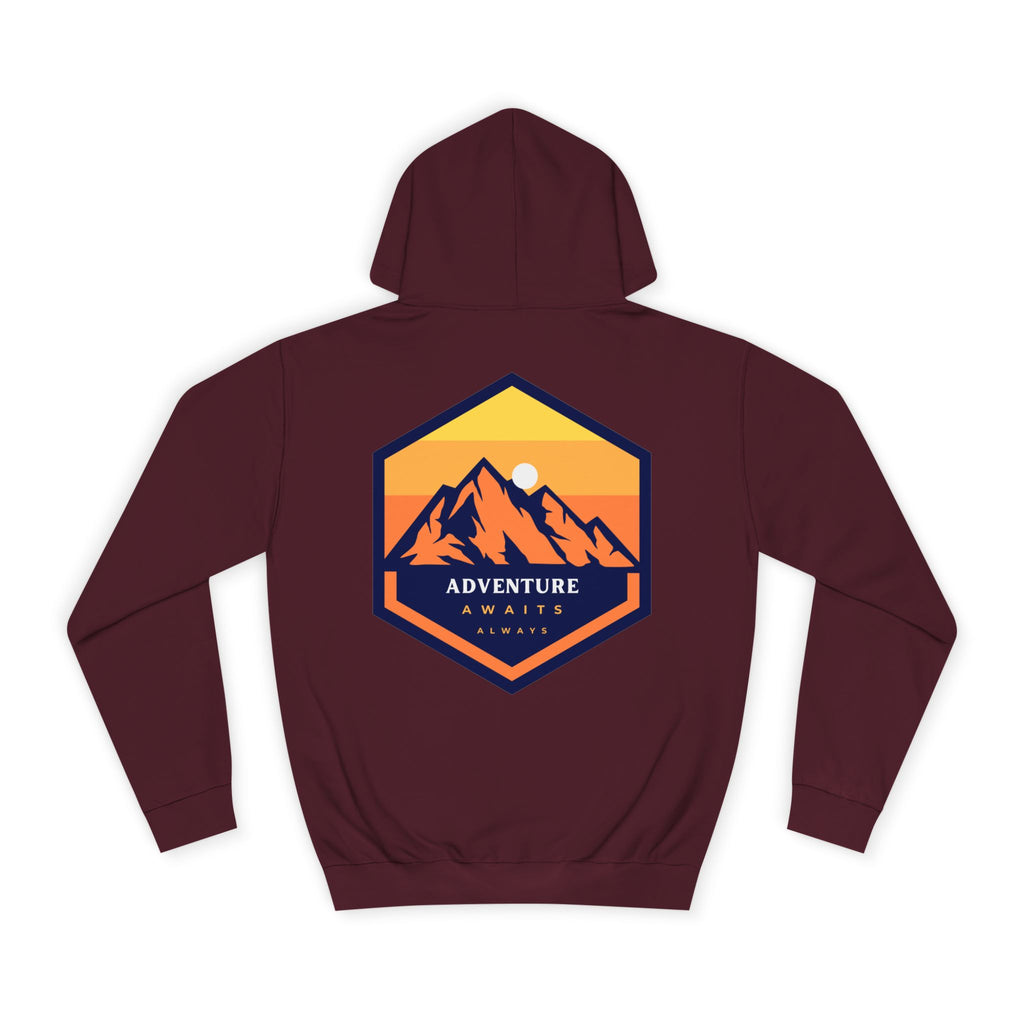 Adventure Awaits Always - Mountain Sunset Hoodie