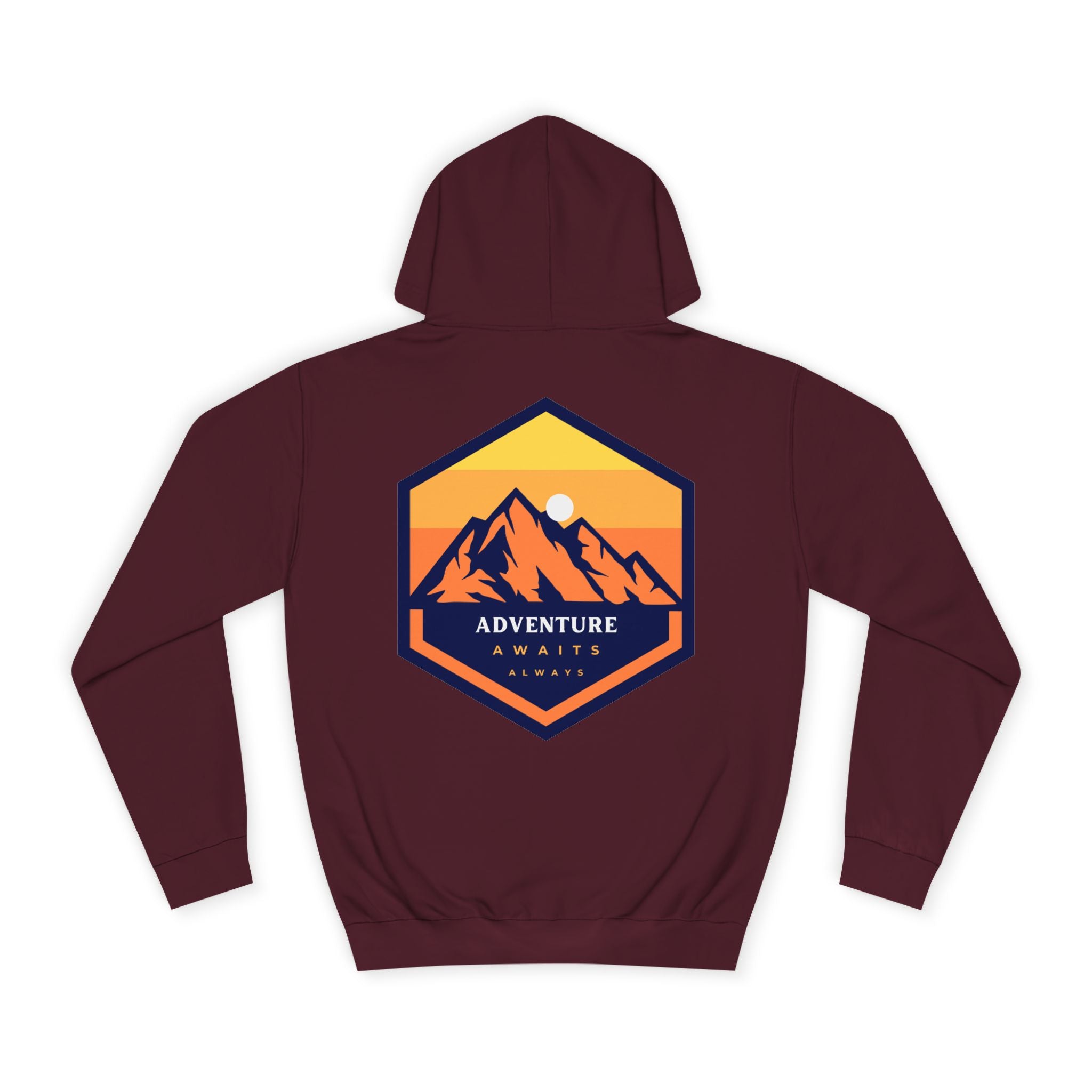 Adventure Awaits Always - Mountain Sunset Hoodie