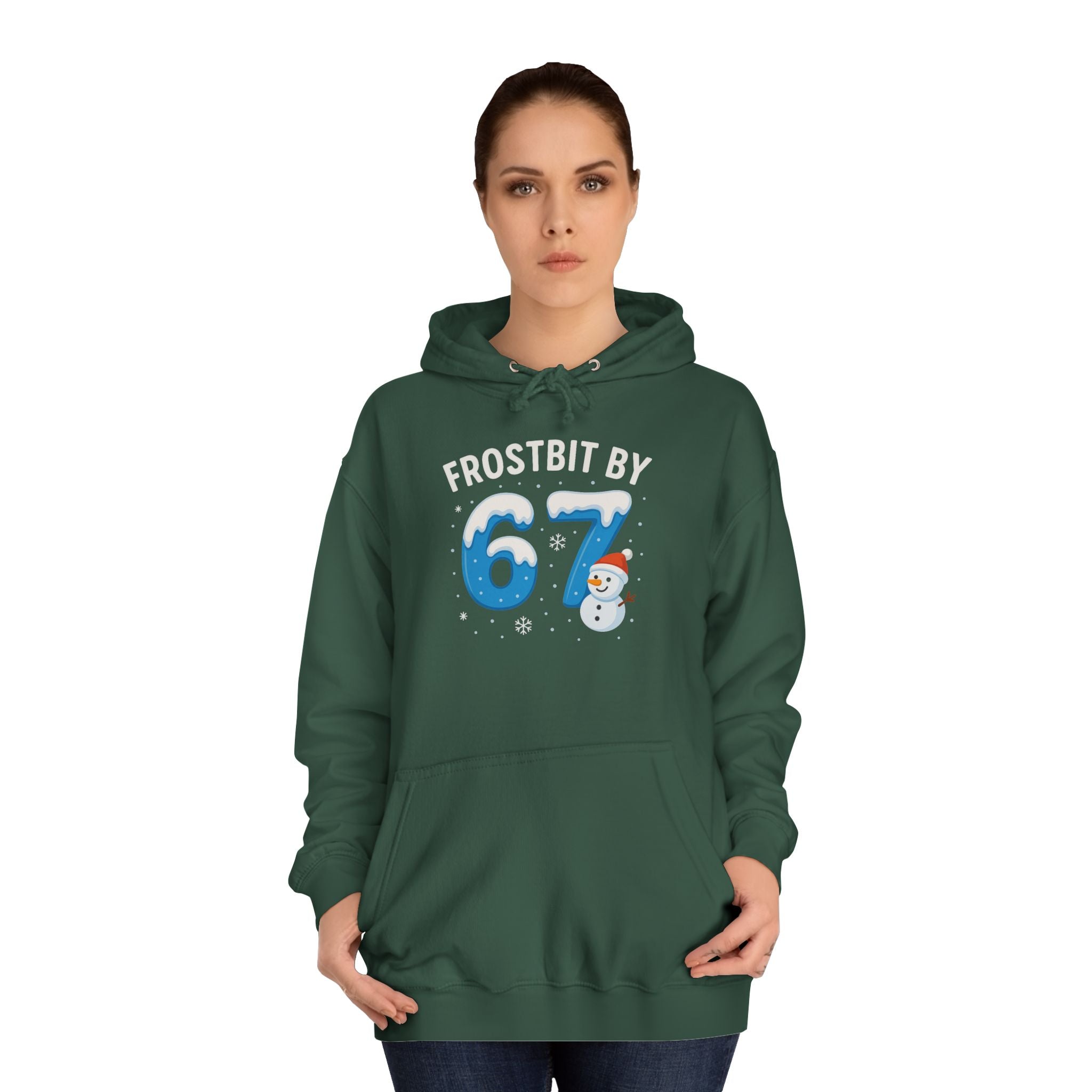 Frostbit by 67 Unisex College Hoodie – Cozy Winter Apparel