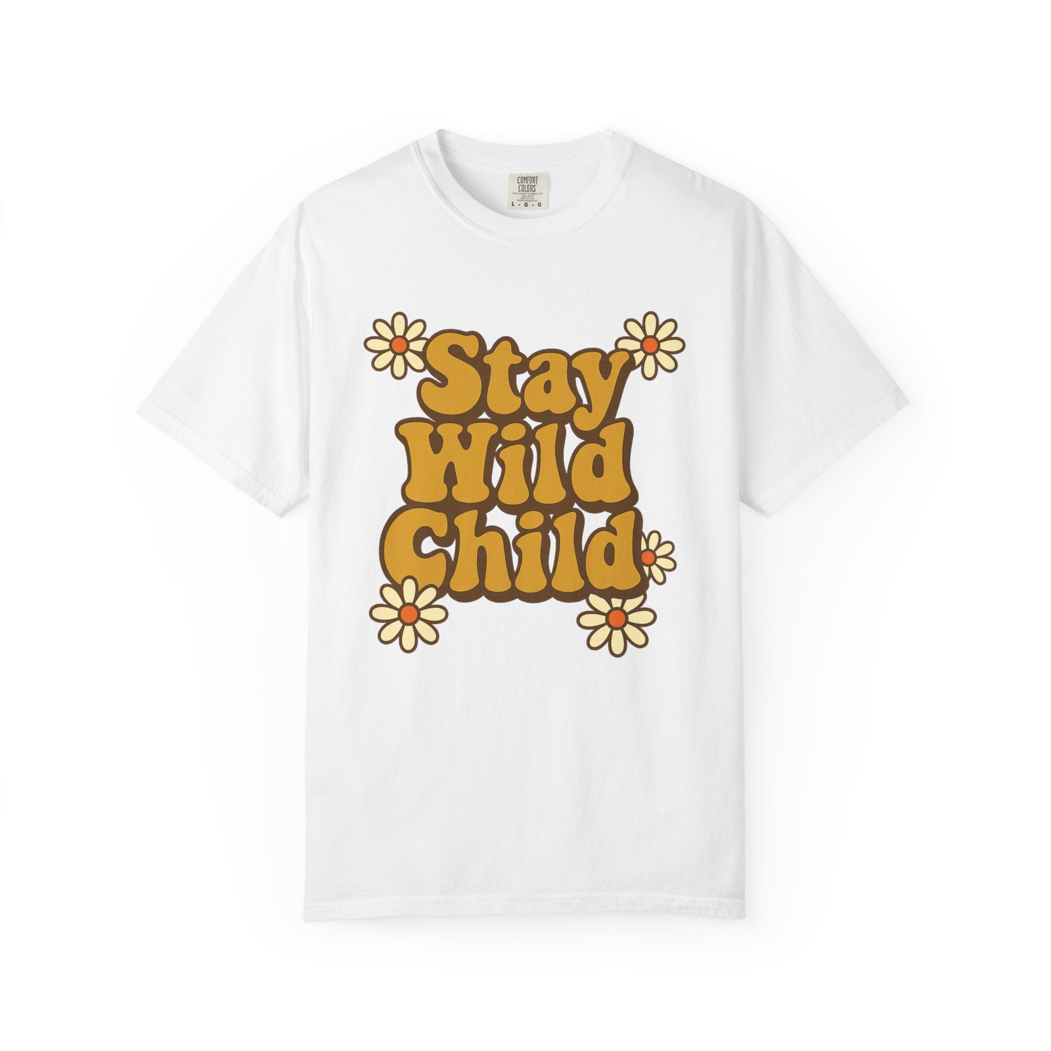 Stay Wild Child Vintage-Inspired Unisex T-shirt, Casual Wear, Gift for Nature Lovers, Boho Style Tee, Trendy Graphic Shirt