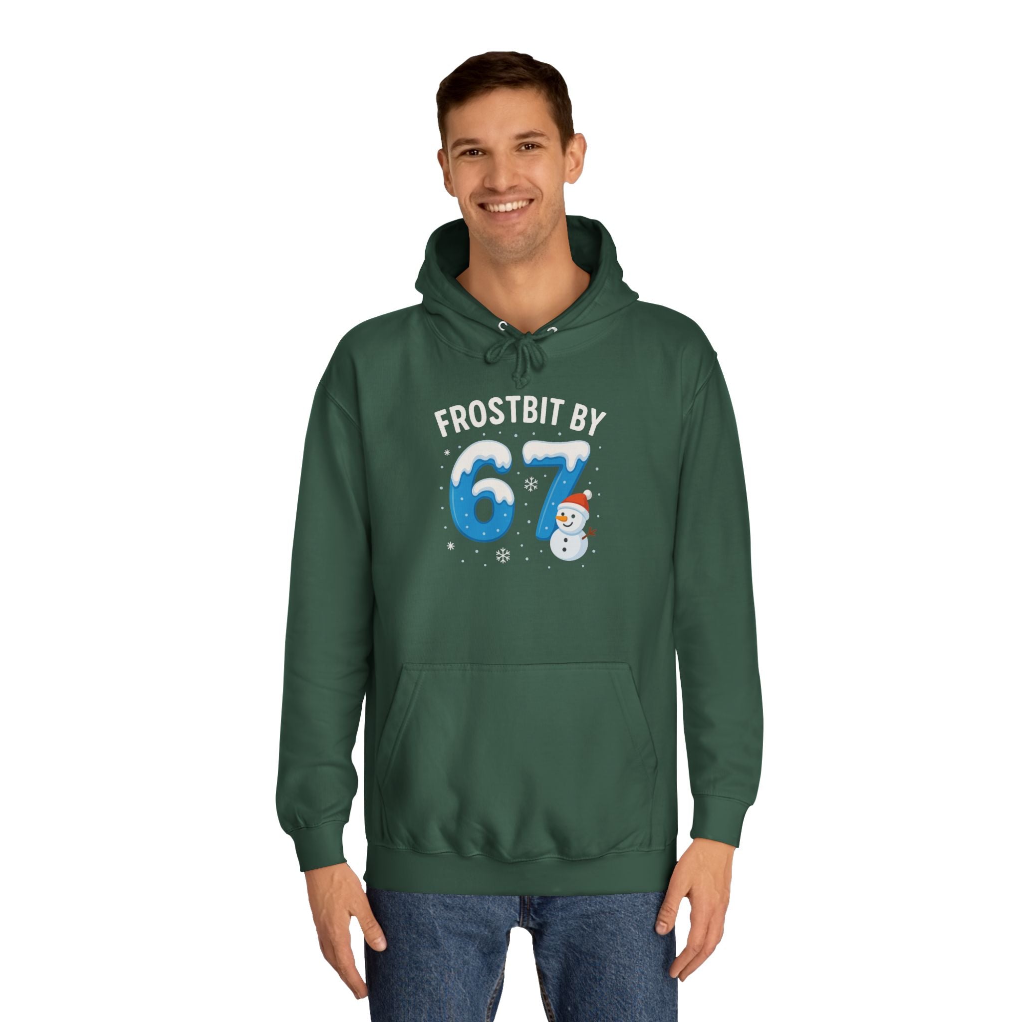 Frostbit by 67 Unisex College Hoodie – Cozy Winter Apparel