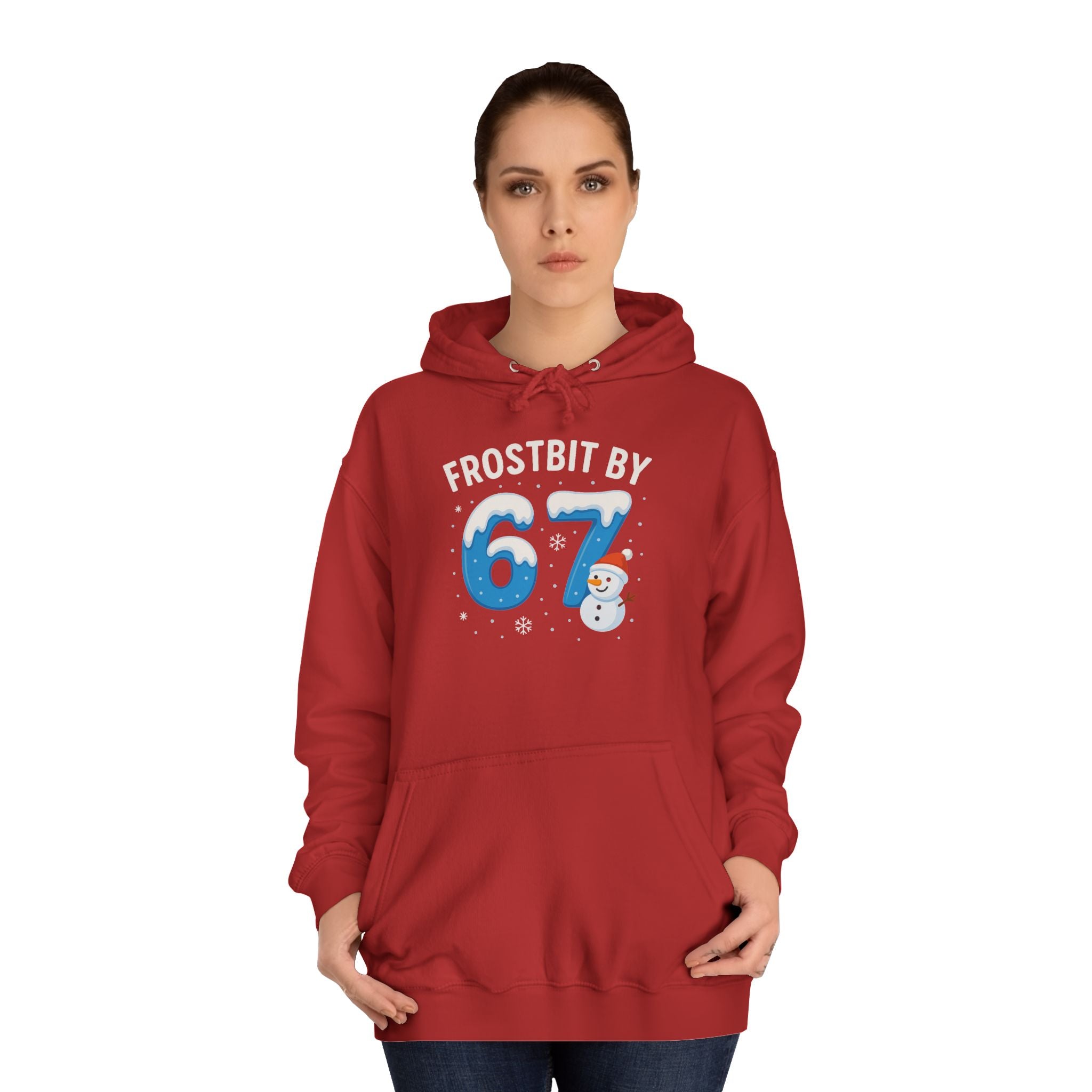 Frostbit by 67 Unisex College Hoodie – Cozy Winter Apparel