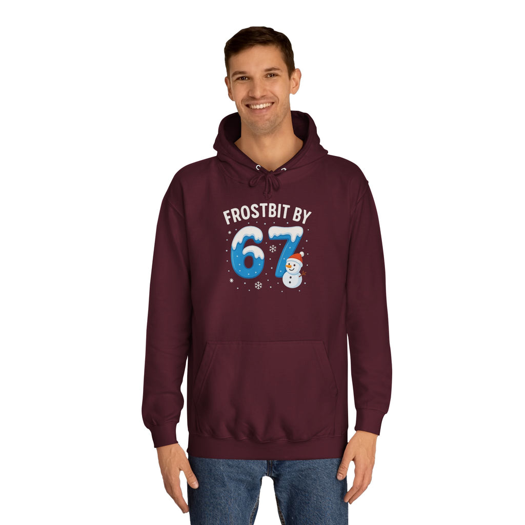Frostbit by 67 Unisex College Hoodie – Cozy Winter Apparel