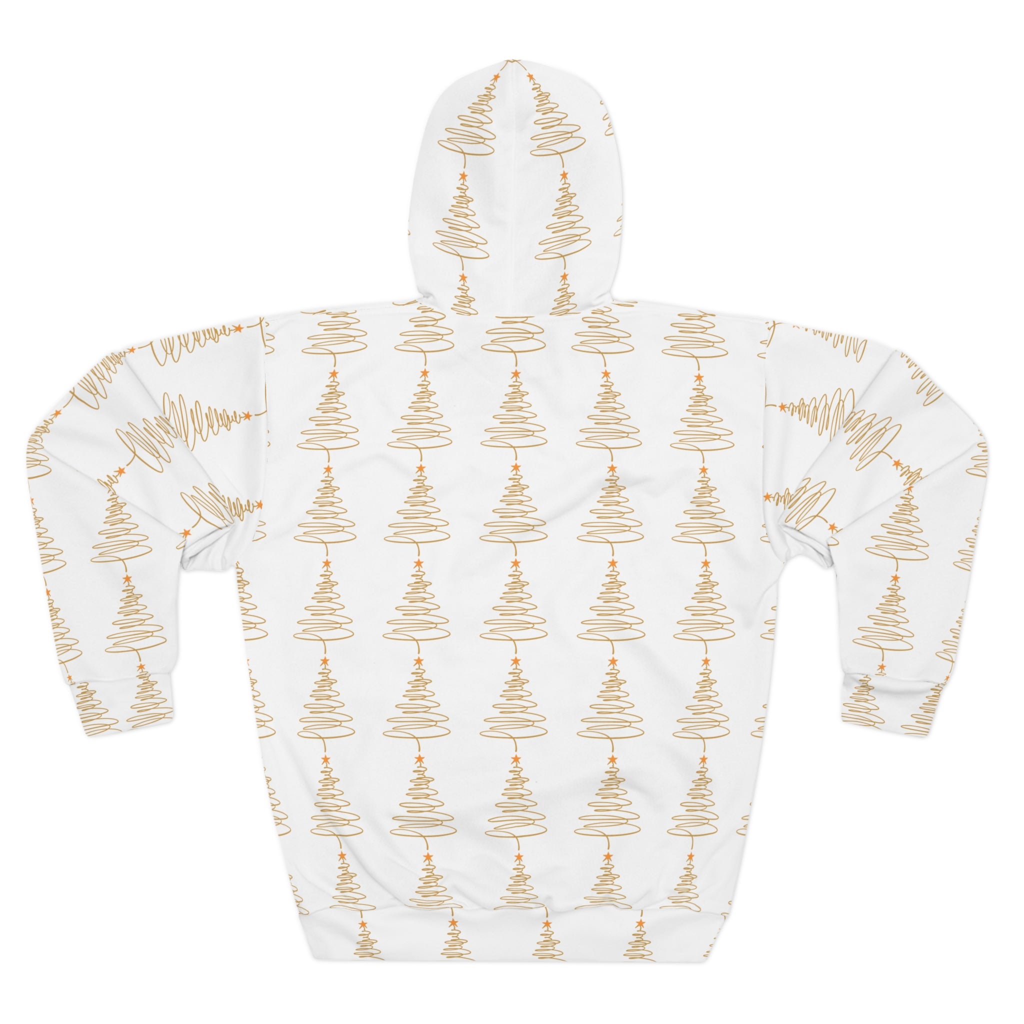 Cozy Christmas Tree Pullover Hoodie - Unisex AOP, Holiday Gift, Warm Layer, Winter Style, Festive Apparel