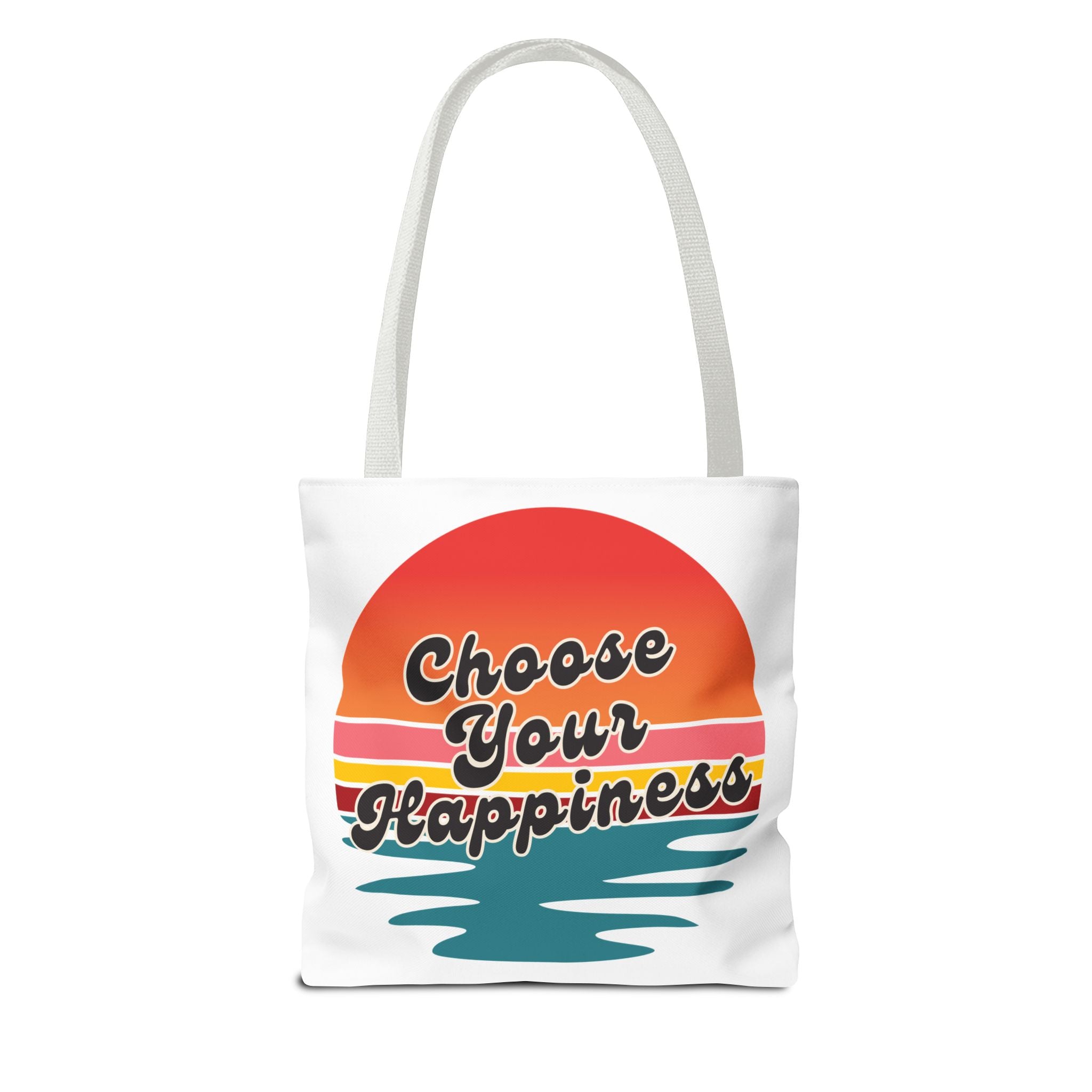Choose Your Happiness Tote Bag, Beach Bag, Gift for Friends, Inspirational Tote, Summer Vibes Bag, Eco-Friendly Shopping Bag