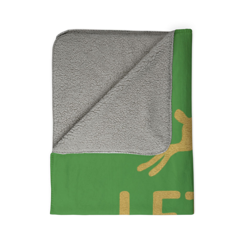 Holiday Fleece Sherpa Blanket - Let the Holiday Mischief Begin