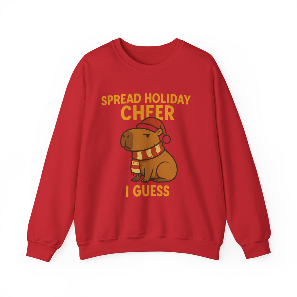 Cozy Holiday Sweatshirt, Spread Holiday Cheer Crewneck, Funny Gift for Animal Lovers, Winter Apparel, Christmas Sweater