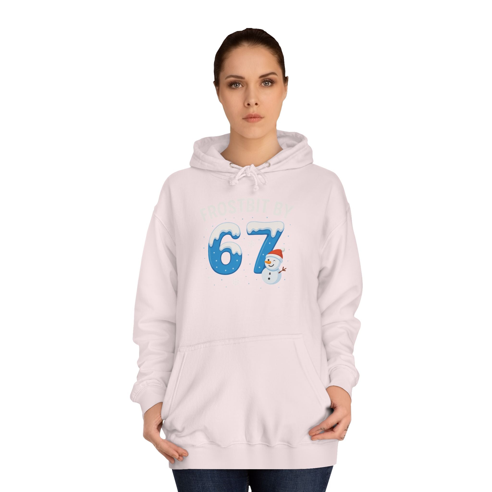 Frostbit by 67 Unisex College Hoodie – Cozy Winter Apparel
