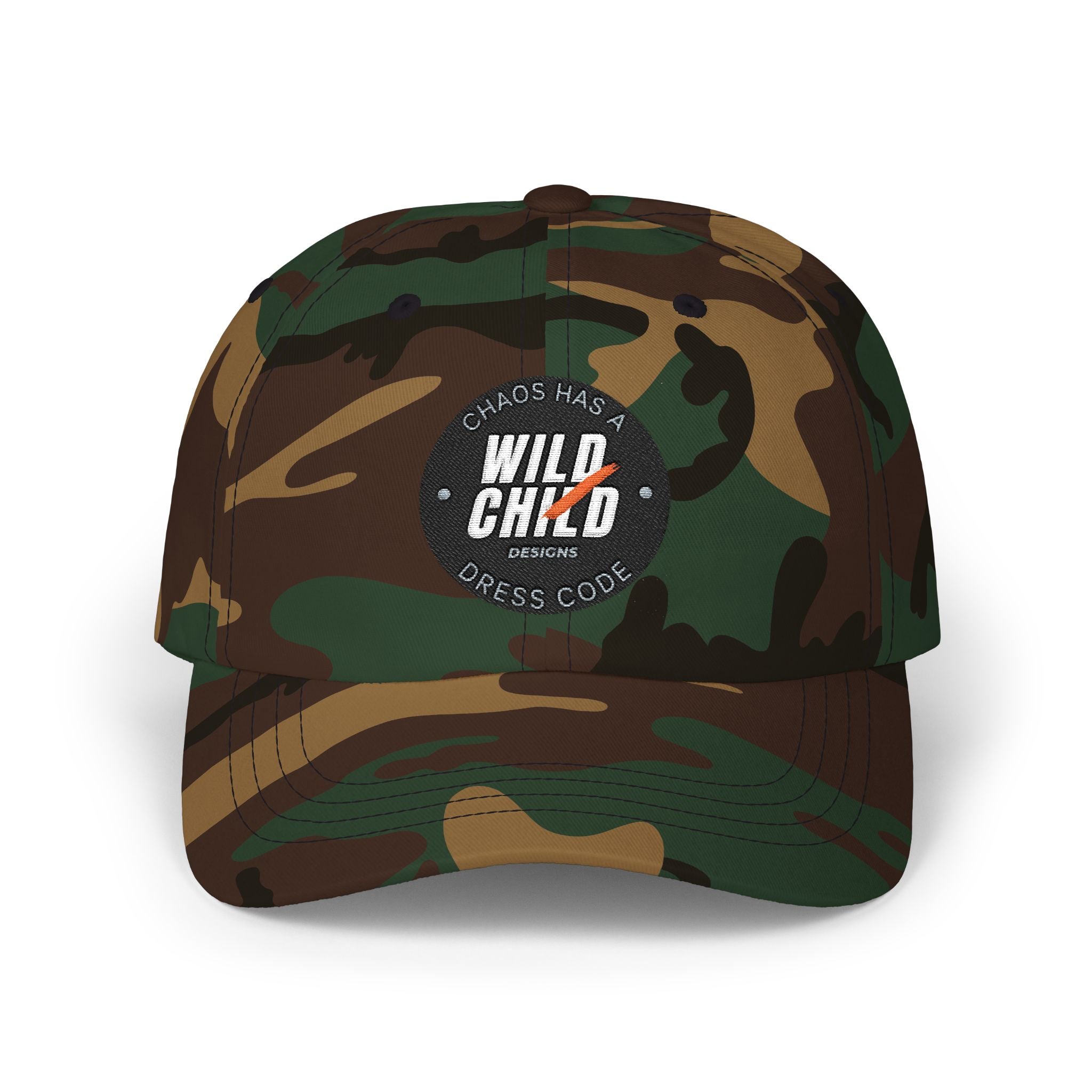 Wild Child Dad Cap – Embroidered 'Wild Child' Patch Baseball Hat