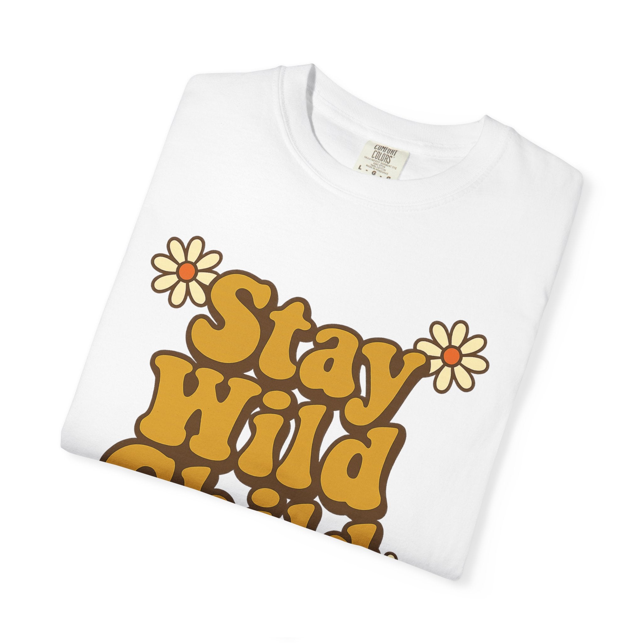 Stay Wild Child Vintage-Inspired Unisex T-shirt, Casual Wear, Gift for Nature Lovers, Boho Style Tee, Trendy Graphic Shirt