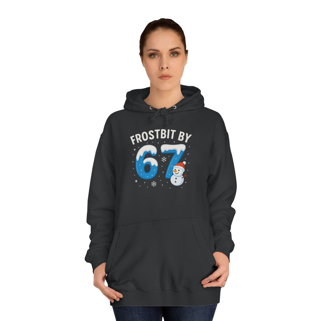 Frostbit by 67 Unisex College Hoodie – Cozy Winter Apparel