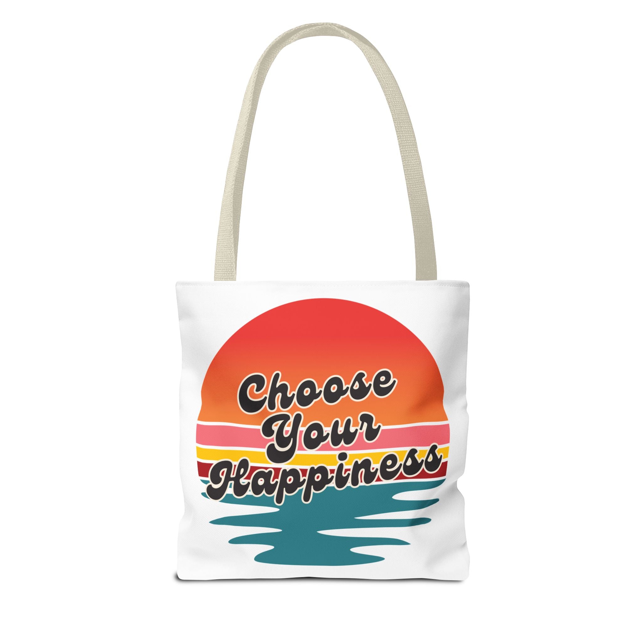 Choose Your Happiness Tote Bag, Beach Bag, Gift for Friends, Inspirational Tote, Summer Vibes Bag, Eco-Friendly Shopping Bag
