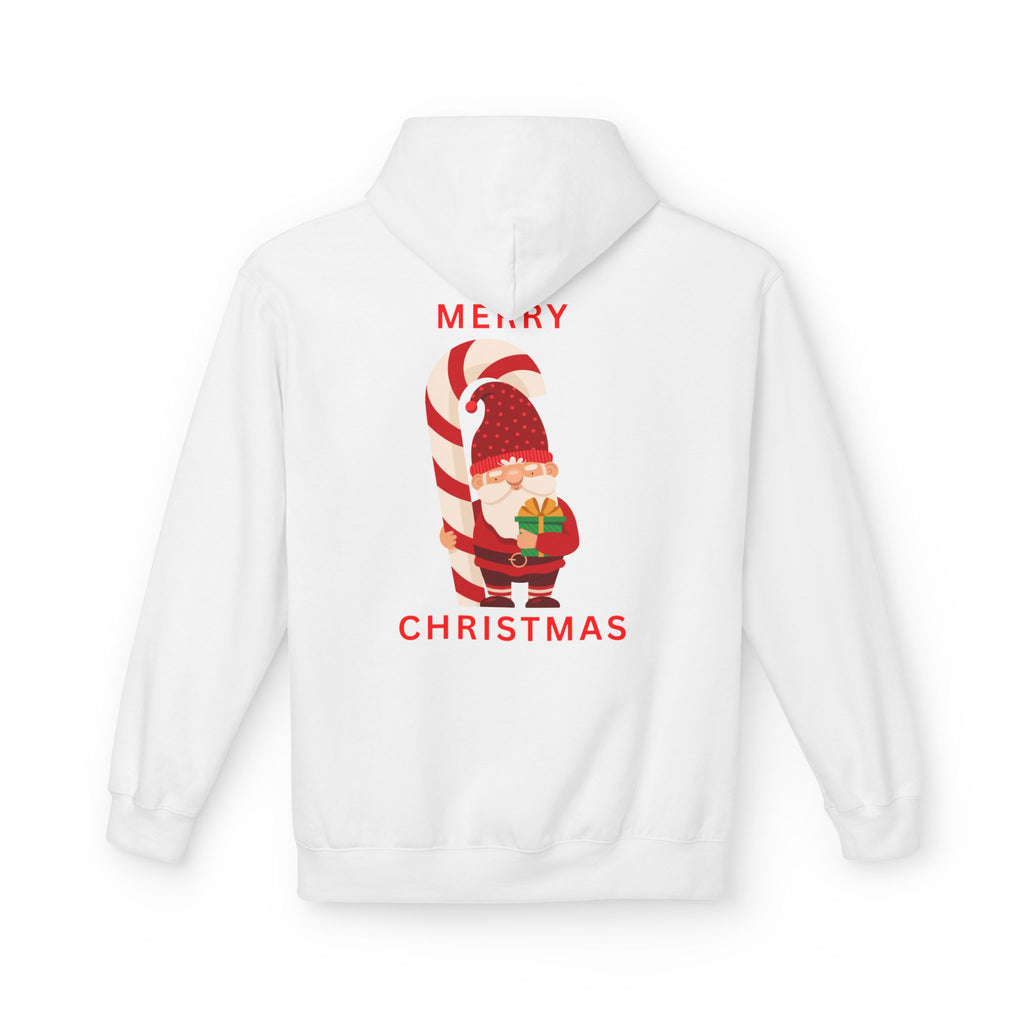 Christmas Gnome Hoodie, Cozy Holiday Sweatshirt, Unisex Fleece Pullover, Winter Wardrobe Essential, Cute Gift for Him/Her