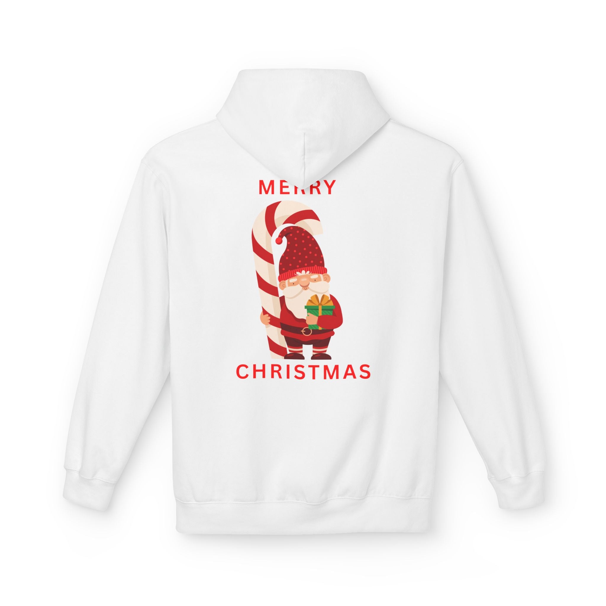 Christmas Gnome Hoodie, Cozy Holiday Sweatshirt, Unisex Fleece Pullover, Winter Wardrobe Essential, Cute Gift for Him/Her