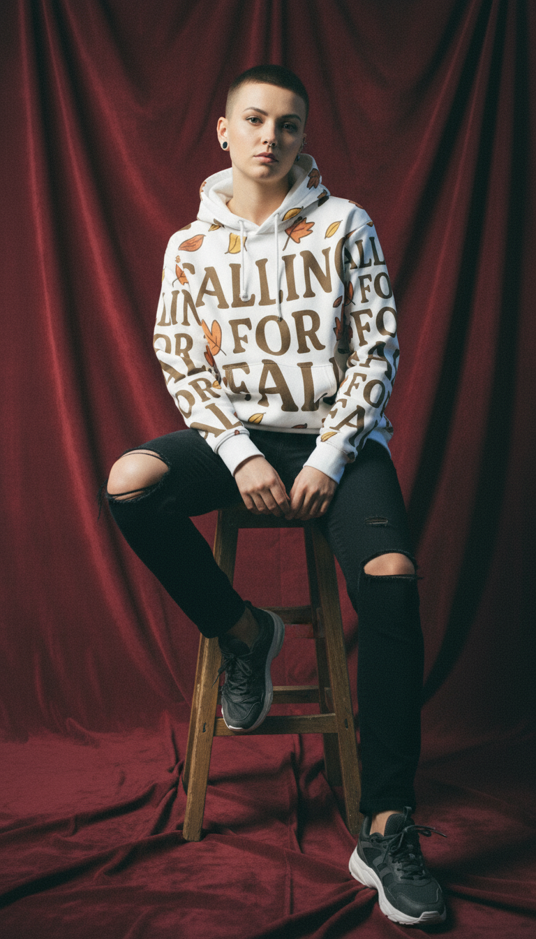 🍁 Falling For Fall Hoodie – Cozy Autumn Vibes 🍂 Perfect for Halloween, Thanksgiving, Gift Idea